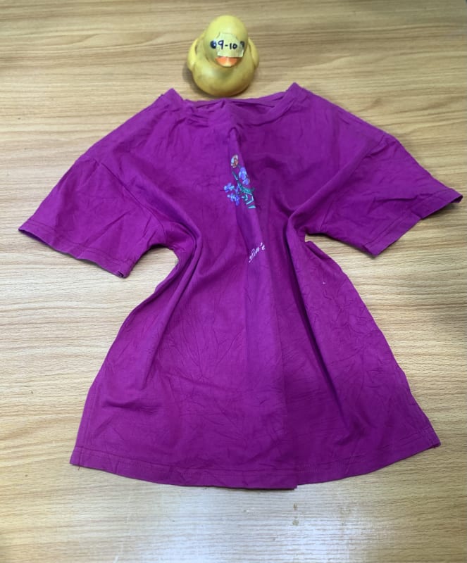 Women's Magenta Floral Casual Short Sleeve T-Shirt