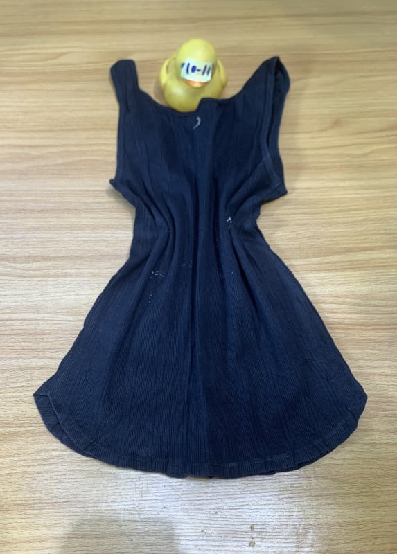 Kids Navy Ribbed Tank Top - Ages 10-11 Knit Vest