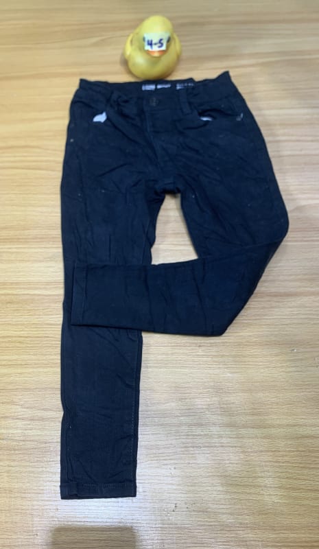 Kids' Black Slim Fit Trousers - Age 4-5 Everyday Wear
