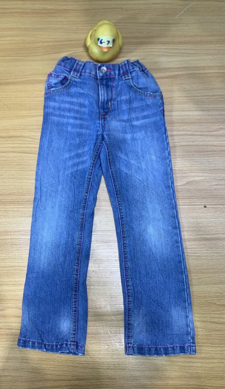 Kids' Classic Blue Denim Jeans - Size 6-7