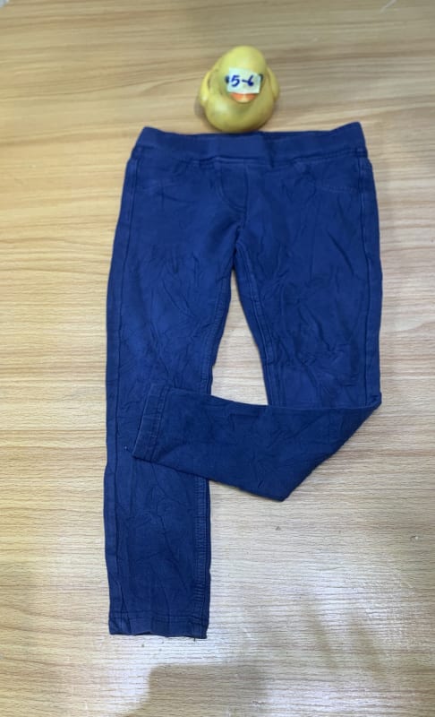 Kids' Navy Blue Stretch Skinny Jeggings - Comfort Fit 5-6Y