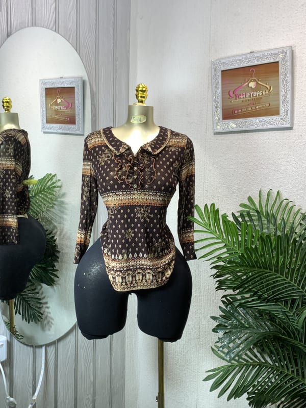 Vintage Floral Blouse