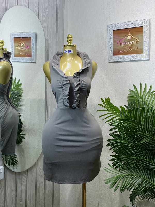 Ruffled Sleeveless Mini Dress