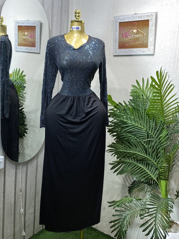 Sparkle Top Maxi Dress