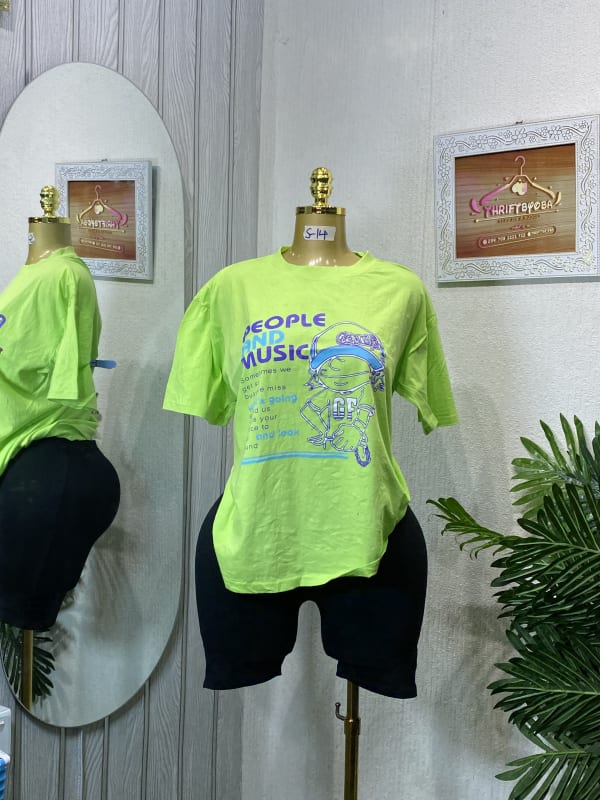 Lime Green Graphic Tee - People & Music