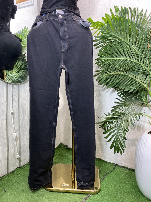 Men's Classic Dark Wash Straight Leg Denim Jeans