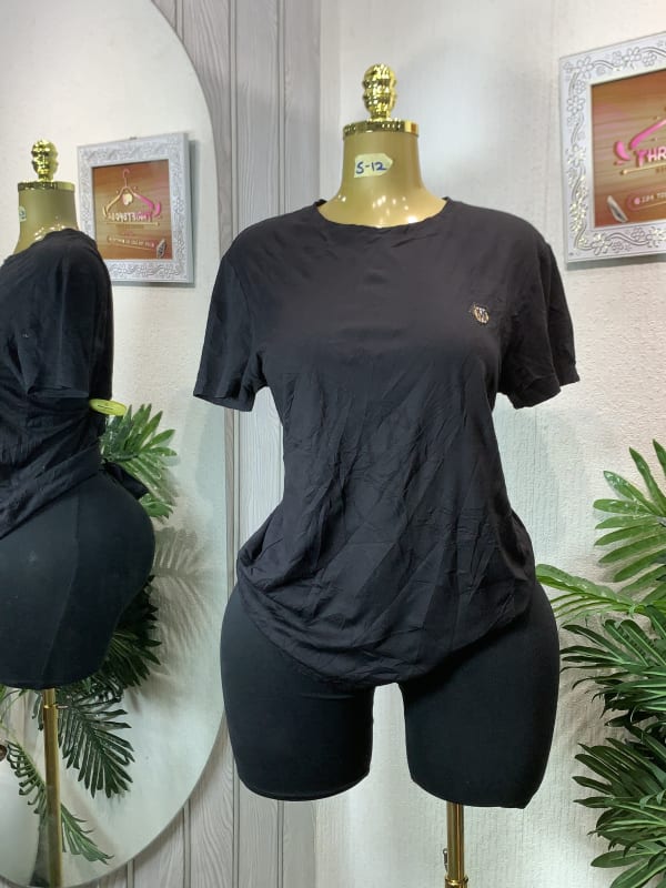 Women's Classic Black Short Sleeve T-Shirt