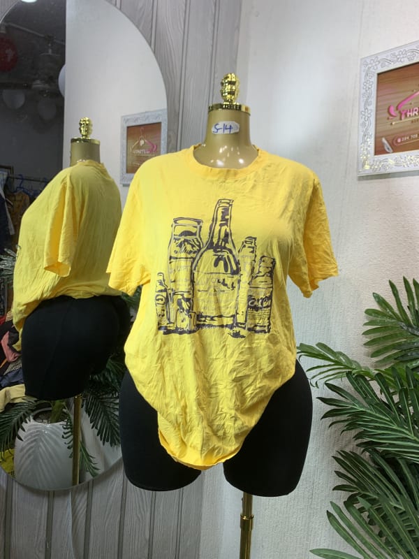 Yellow Graphic Print T-Shirt