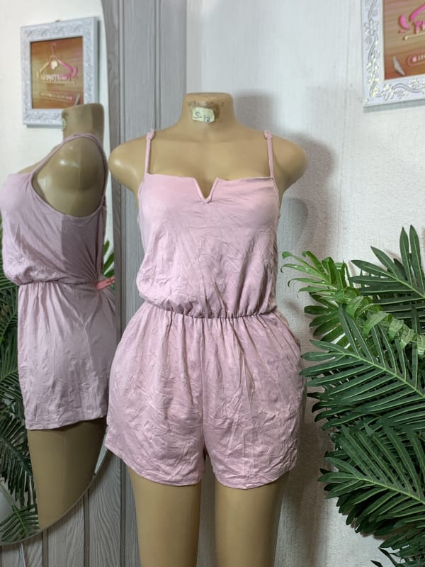 Women's V-Neck Spaghetti Strap Soft Romper