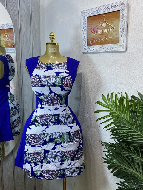 Women's Floral Patterned A-Line Cocktail Dress