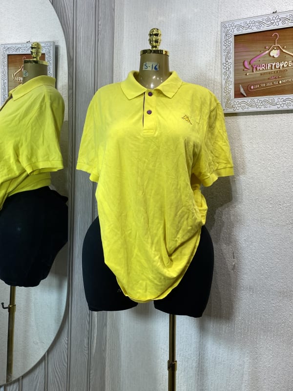 Kappa Men's Bright Yellow Classic Polo Shirt