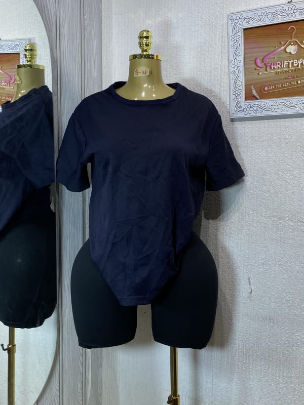 Classic Navy Blue Crew Neck T-Shirt