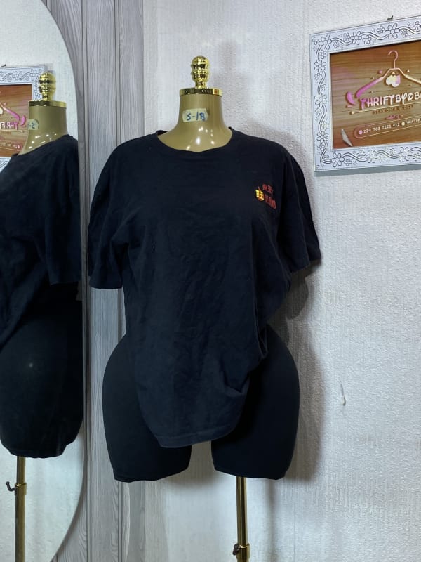 Minimalist Black Graphic Crewneck T-Shirt