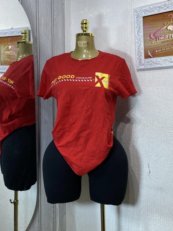 Unisex Red Graphic Print T-Shirt - Dream Alive Collection