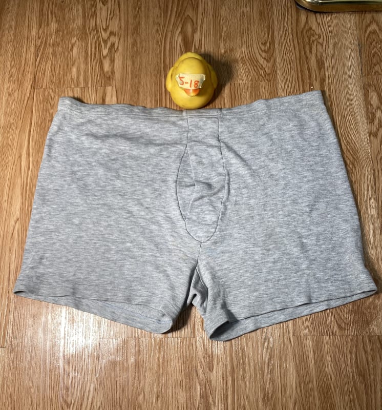 Men's Classic Grey Cotton Boxer Briefs