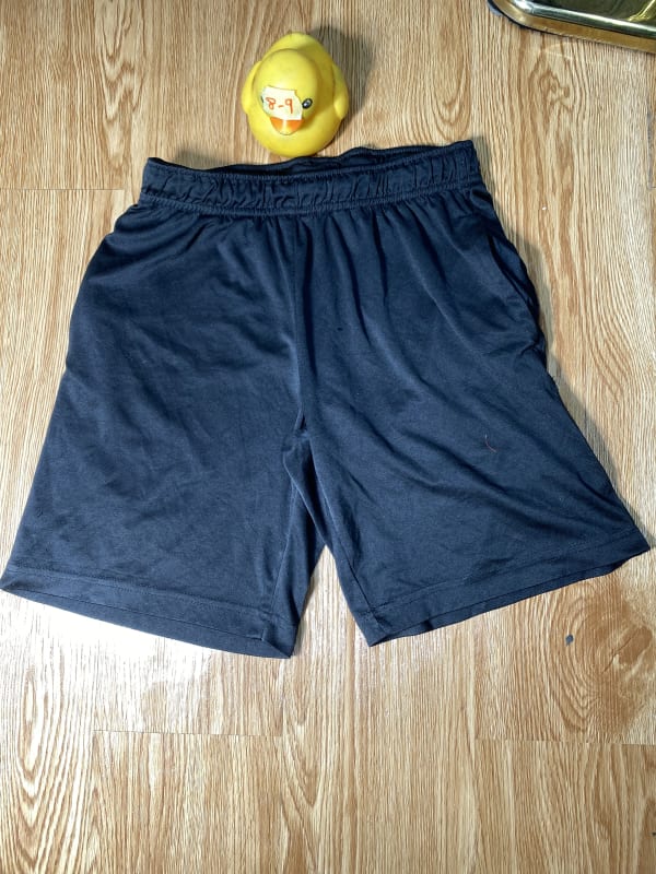 Men's Black Athletic Performance Gym Shorts