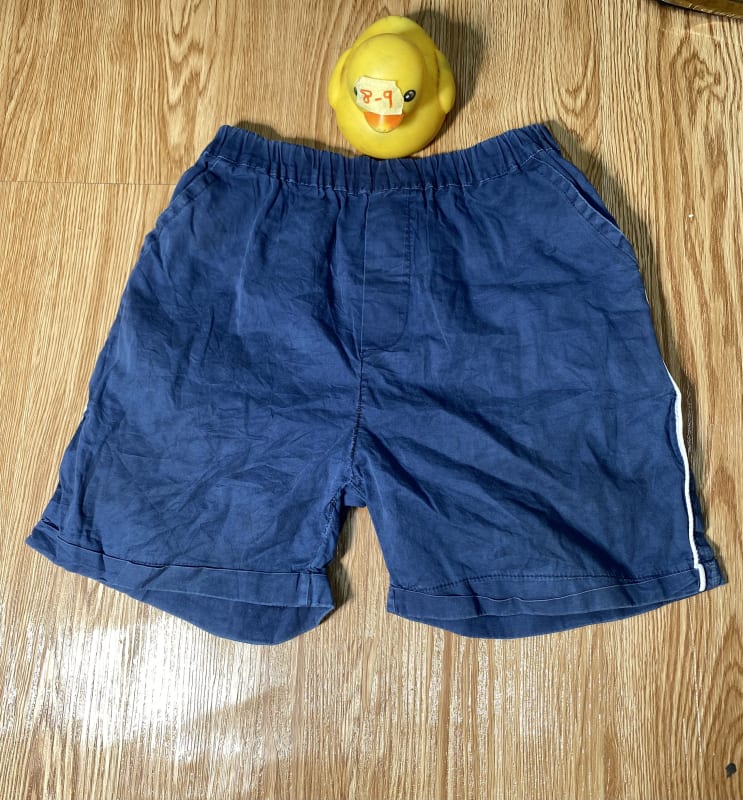 Boys Navy Blue Elastic Waist Casual Summer Shorts