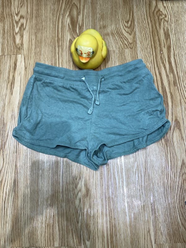 Women's Comfortable Teal Lounge Shorts with Drawstring