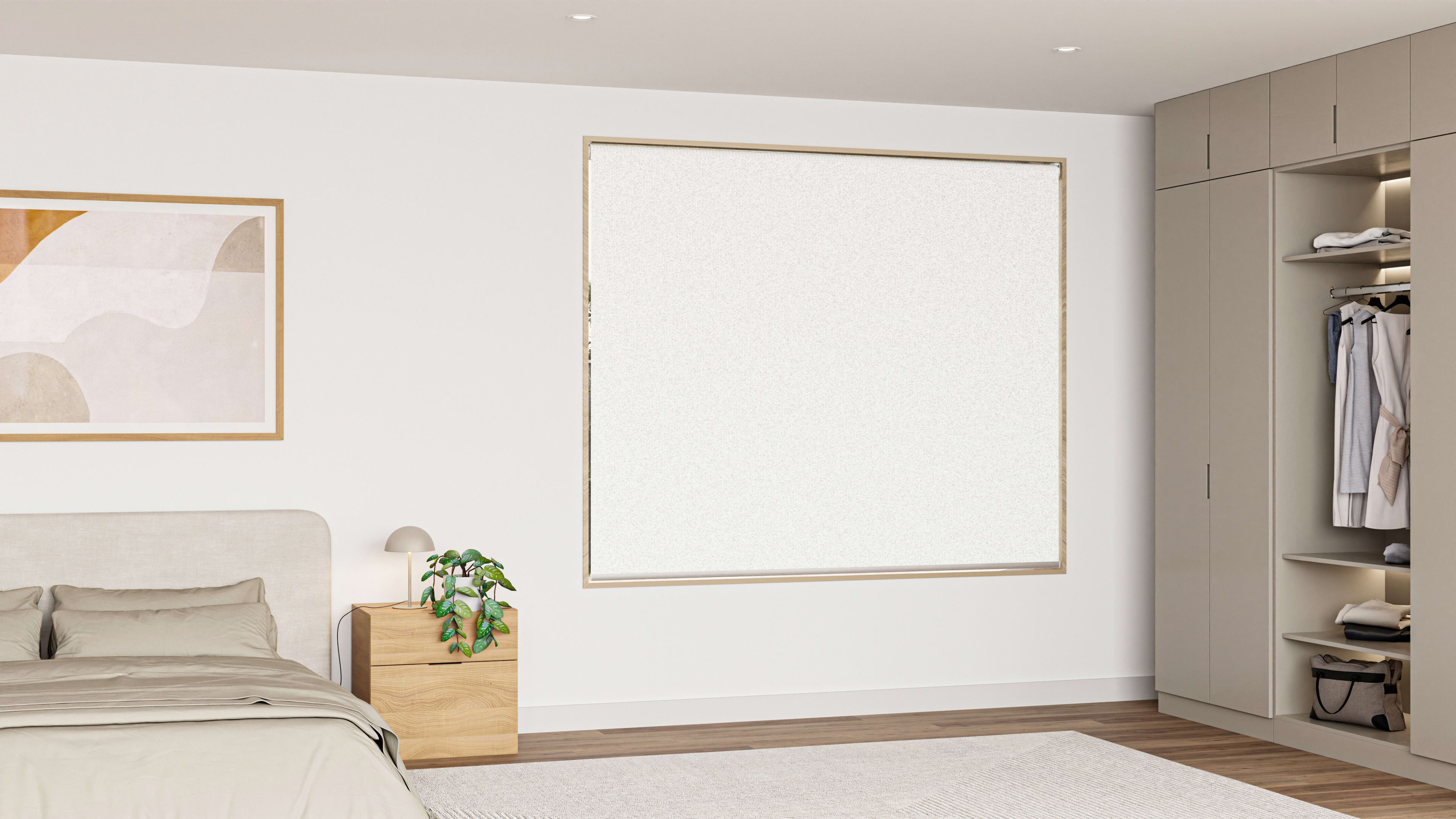 Qube Blockout Roller Blind in Crypto