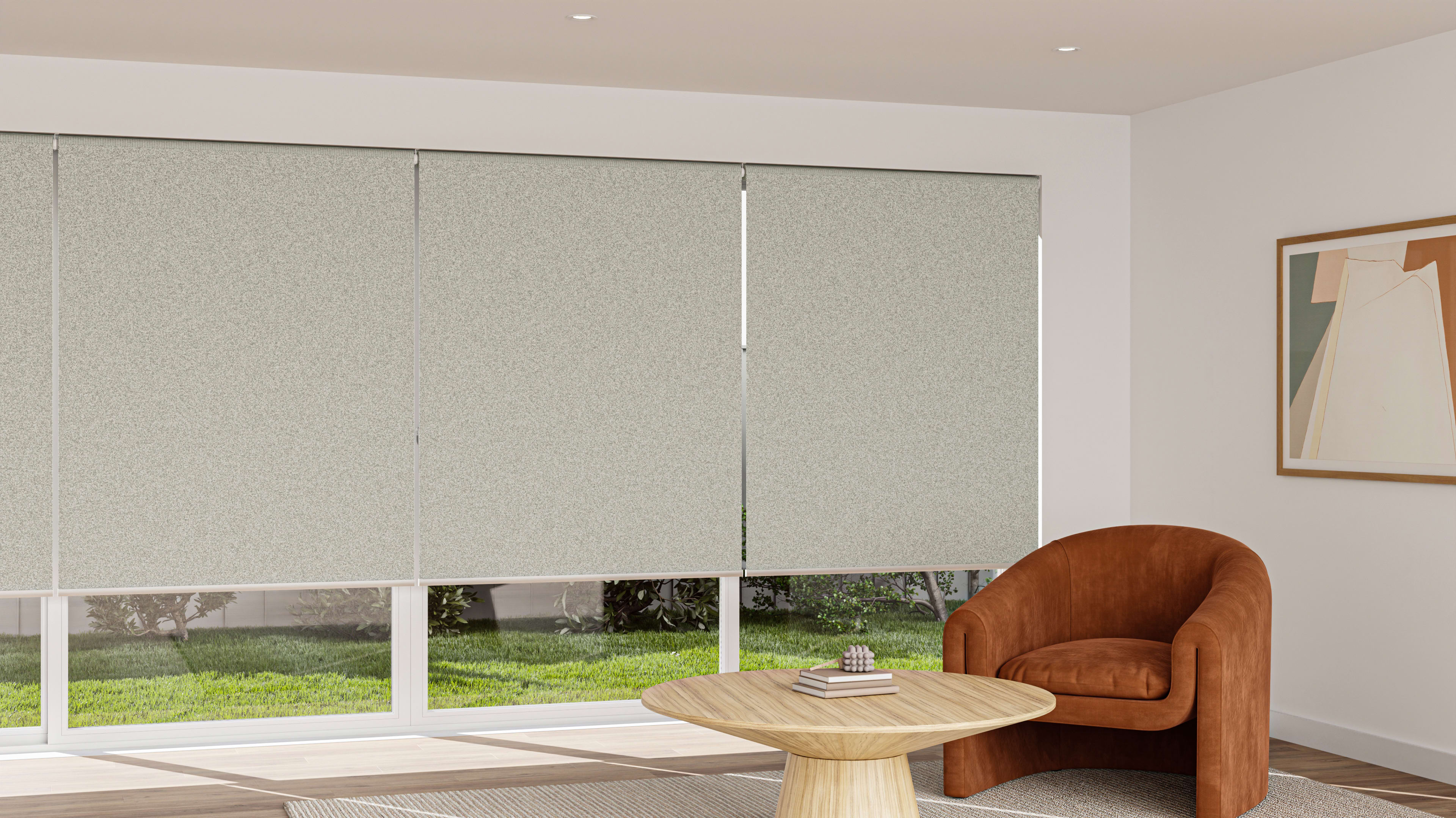 Matrix Blockout Linked Roller Blind in Phase