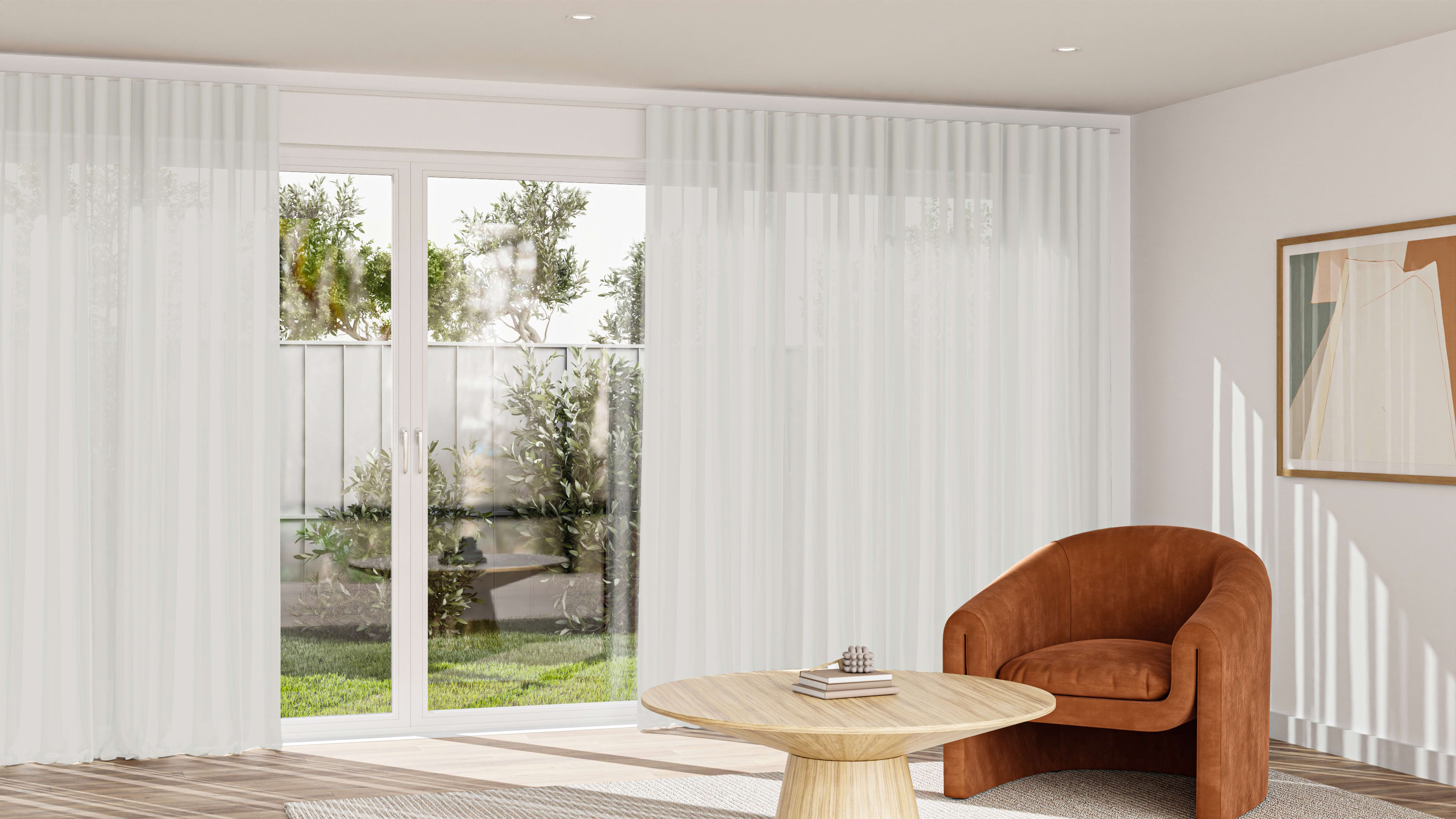 Kyoto Sheer Curtain in Ricepaper