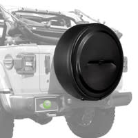 Jeep Wrangler JL with back-up camera MasterSeries Tire Cover - Stealth Series - Full Texture Black Out