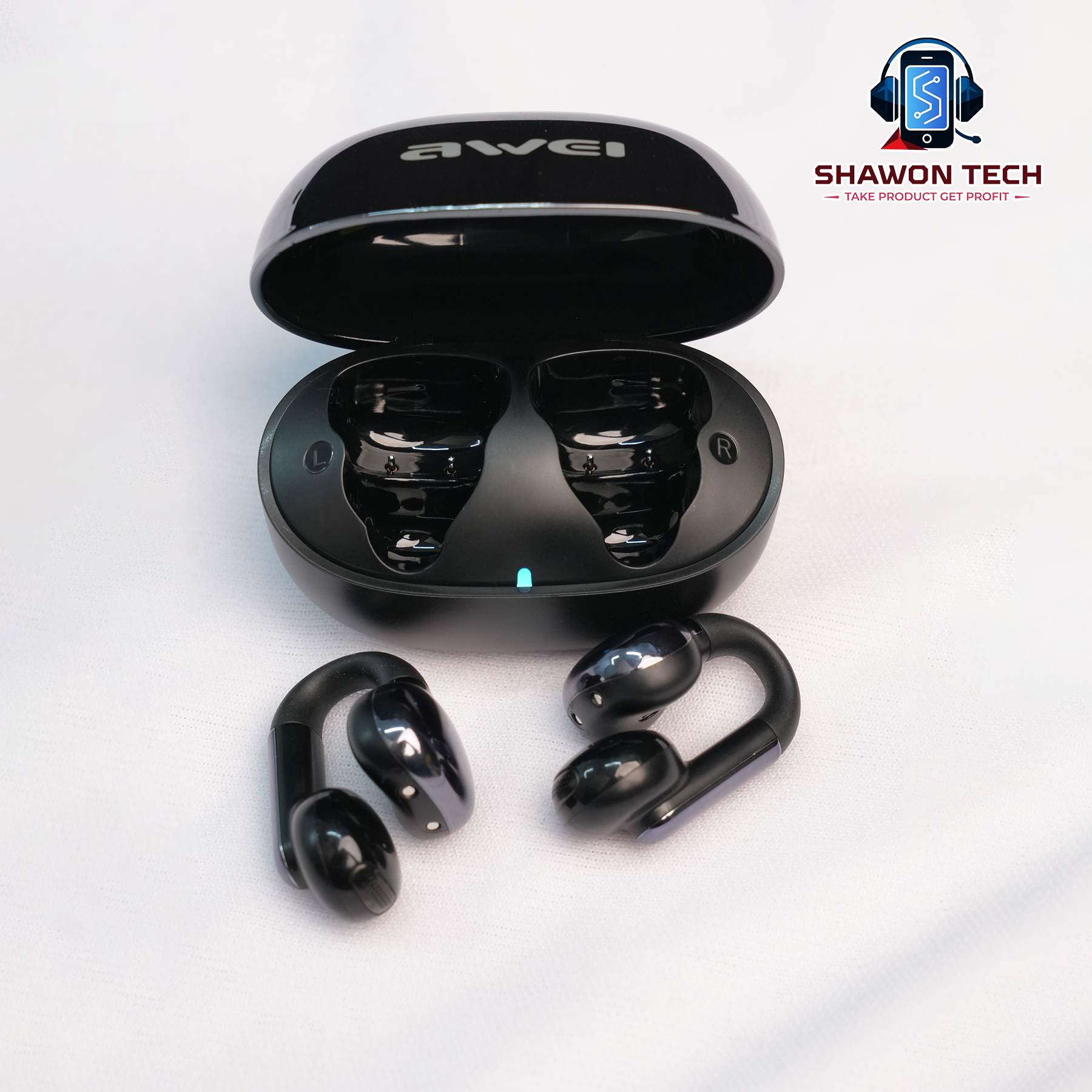 Awei TZ30 Open-Ear Clip TWS Earbuds – Bluetooth 5.4 & Comfortable Bone Conduction Design