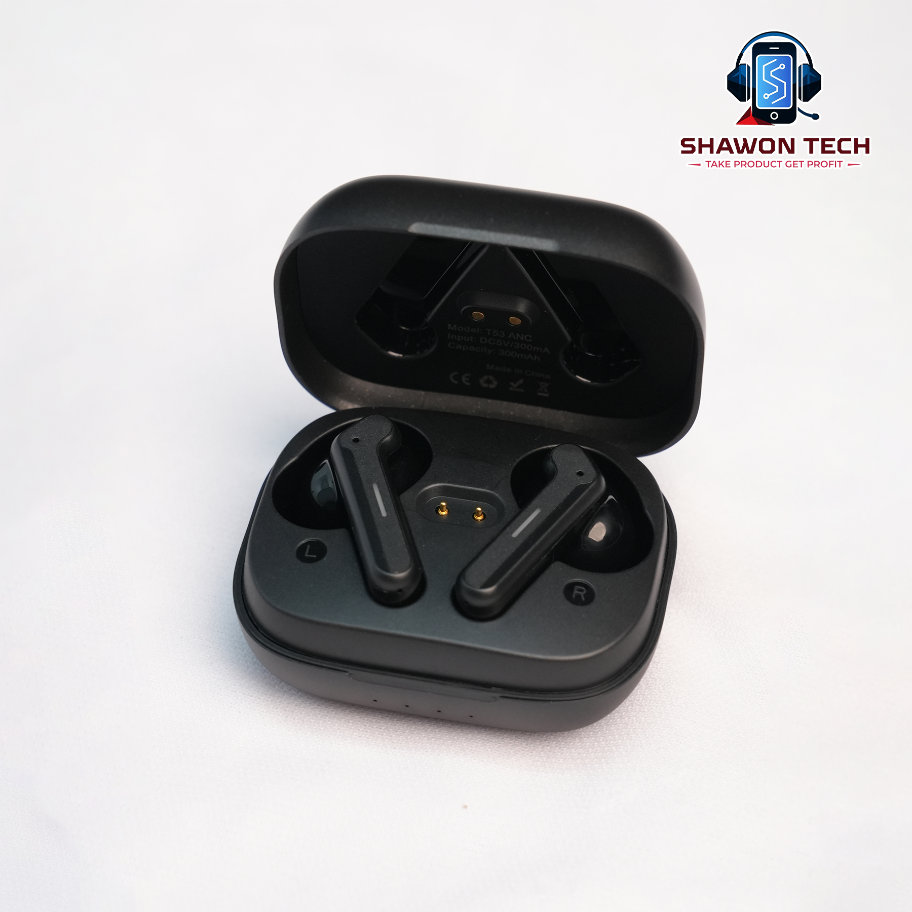 Awei T53 ANC Gaming TWS Earbuds – Bluetooth 6.0 with RGB Breathing Lights & Low Latency
