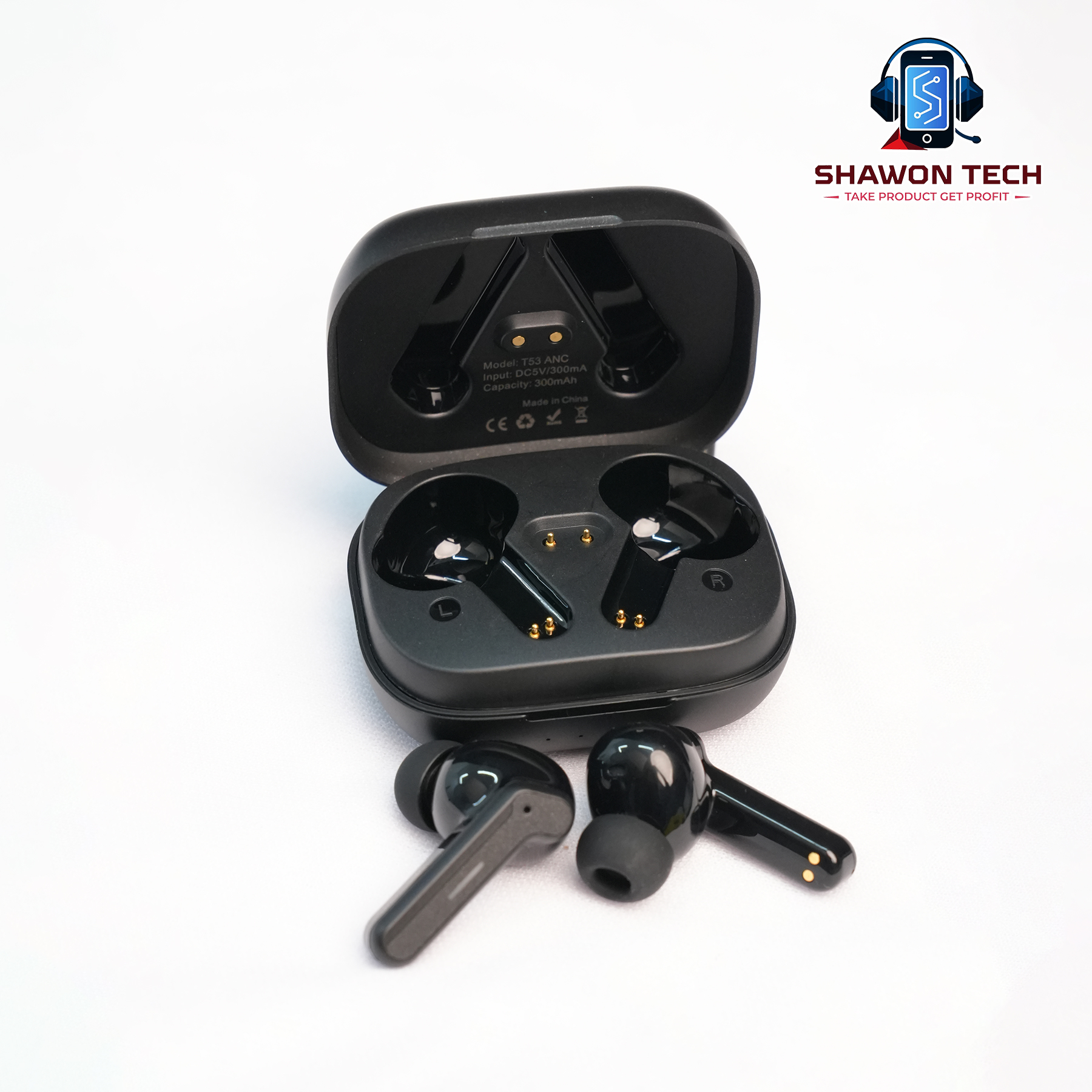 Awei T53 ANC Gaming TWS Earbuds – Bluetooth 6.0 with RGB Breathing Lights & Low Latency