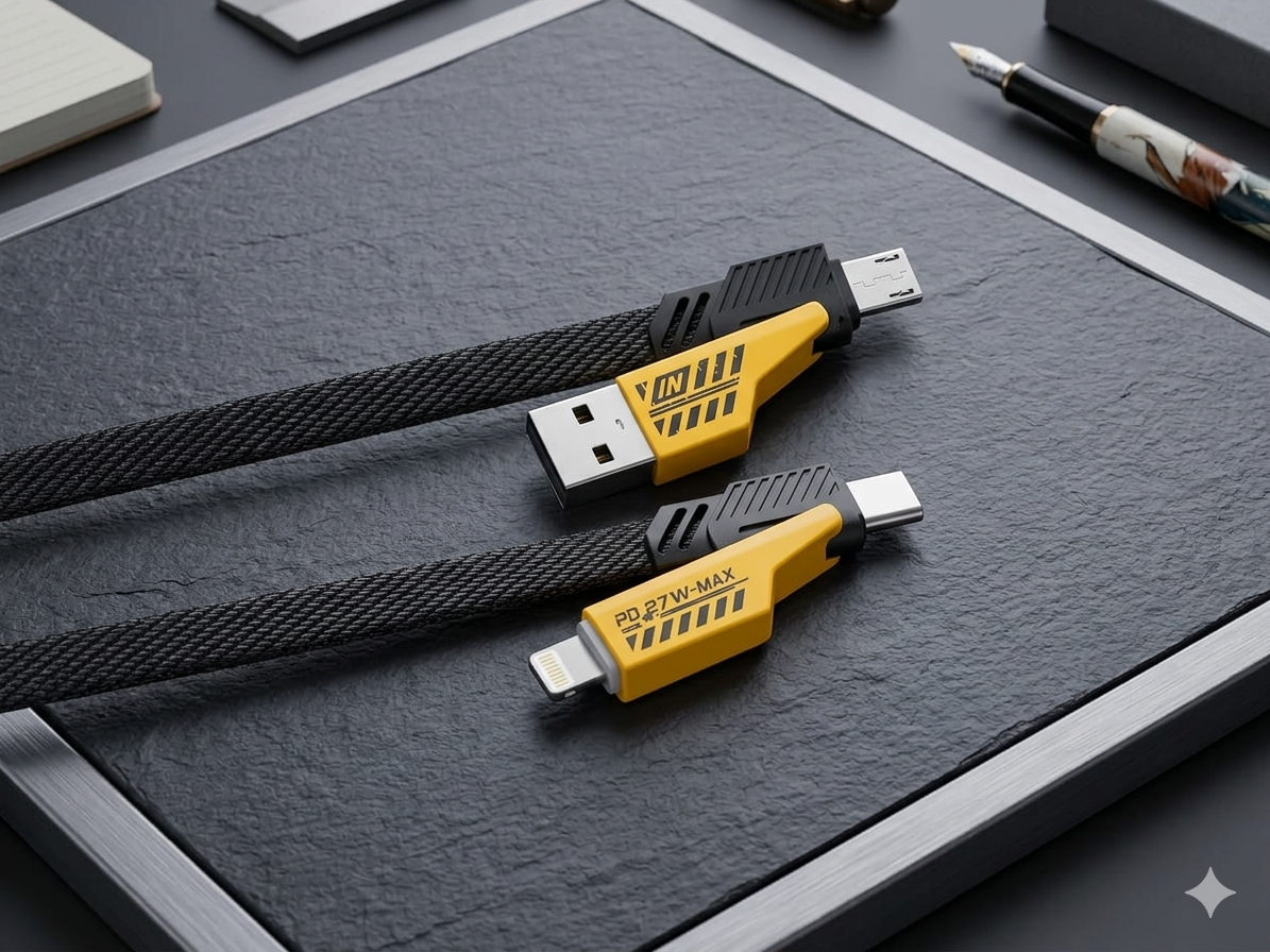 RECRSI 65W 4 in 1 fast Charging Data Cable