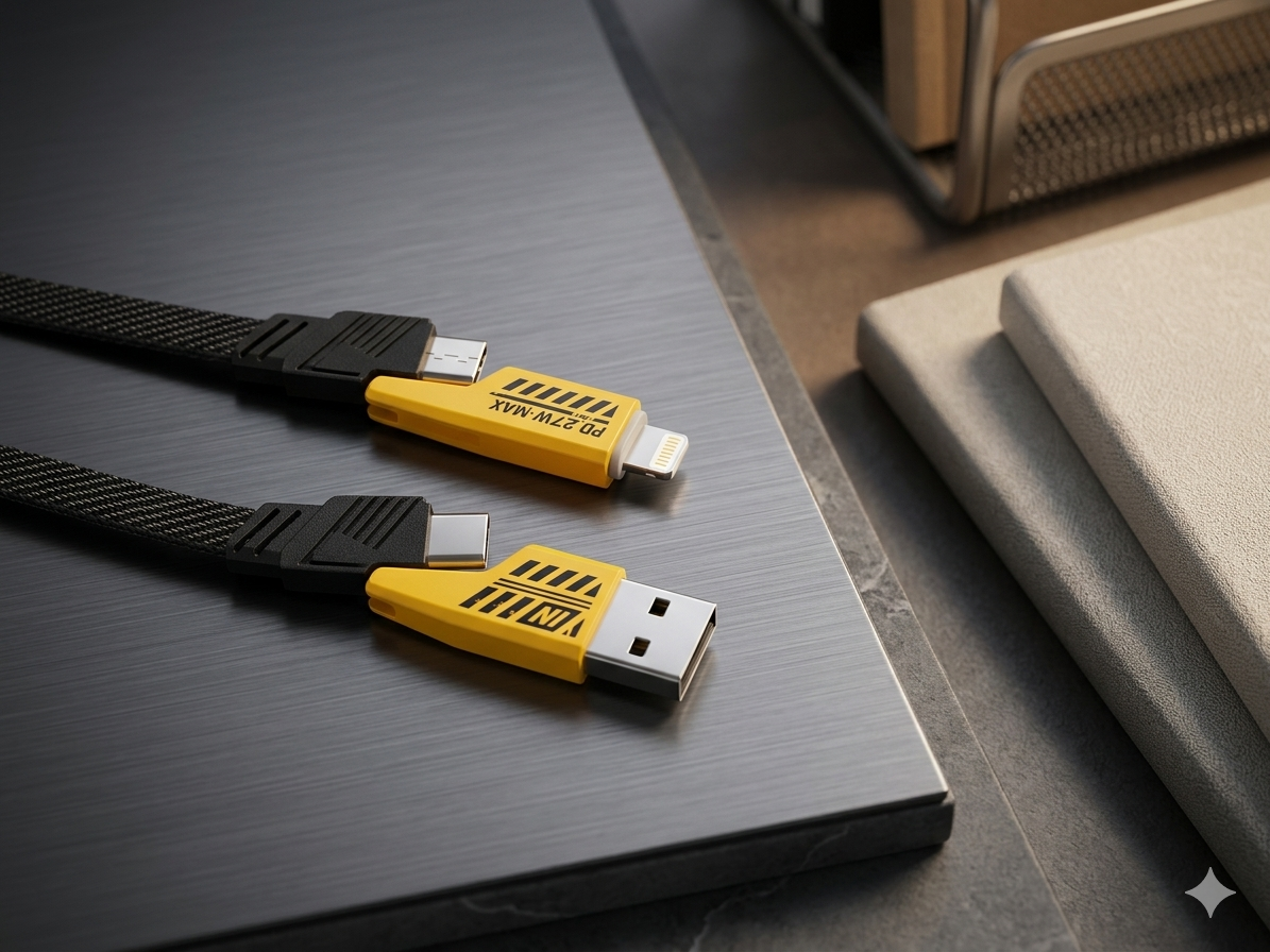 RECRSI 65W 4 in 1 fast Charging Data Cable