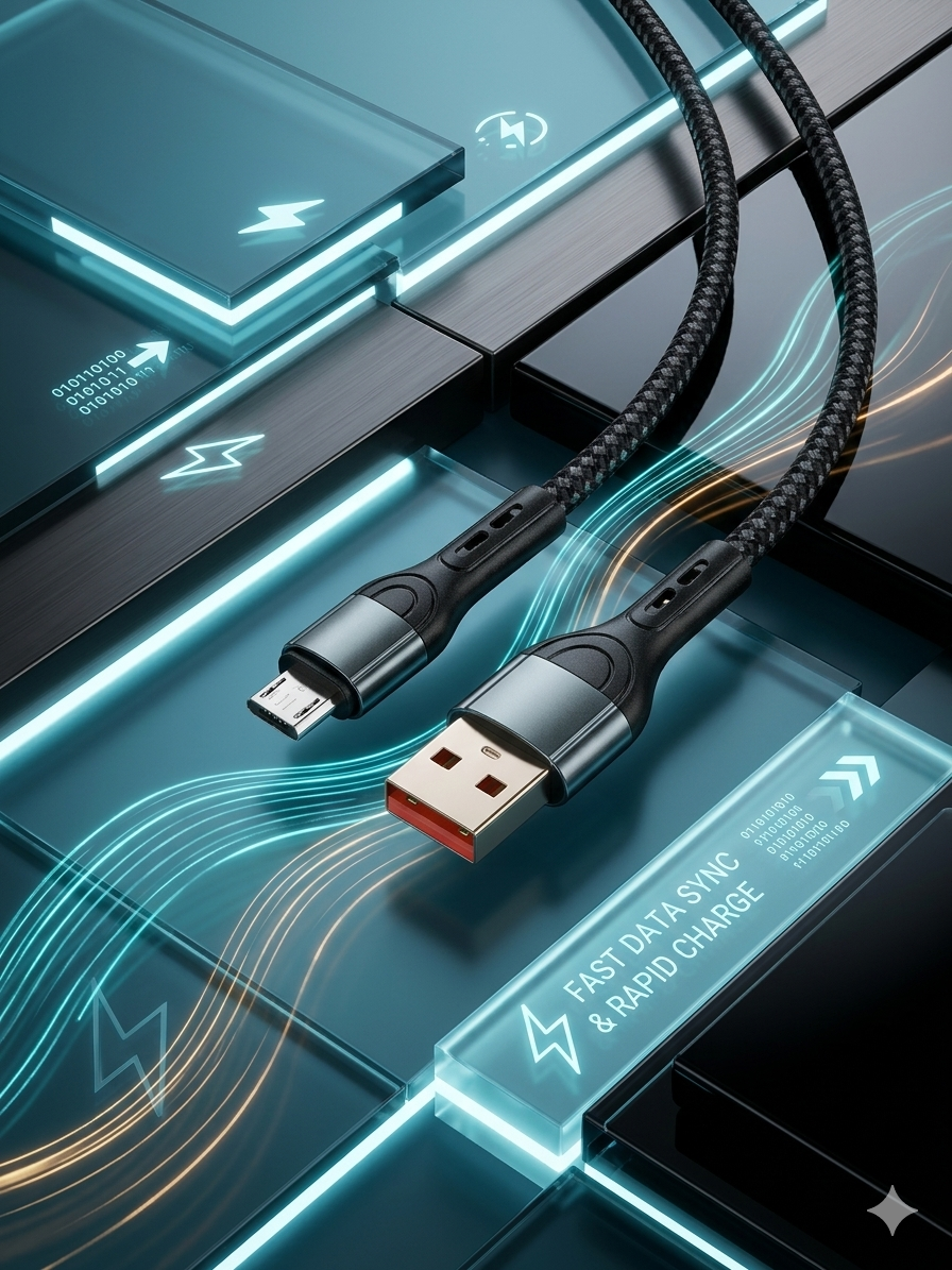 GEOO Plus 120W (Type-C and B) Charging Data Cable