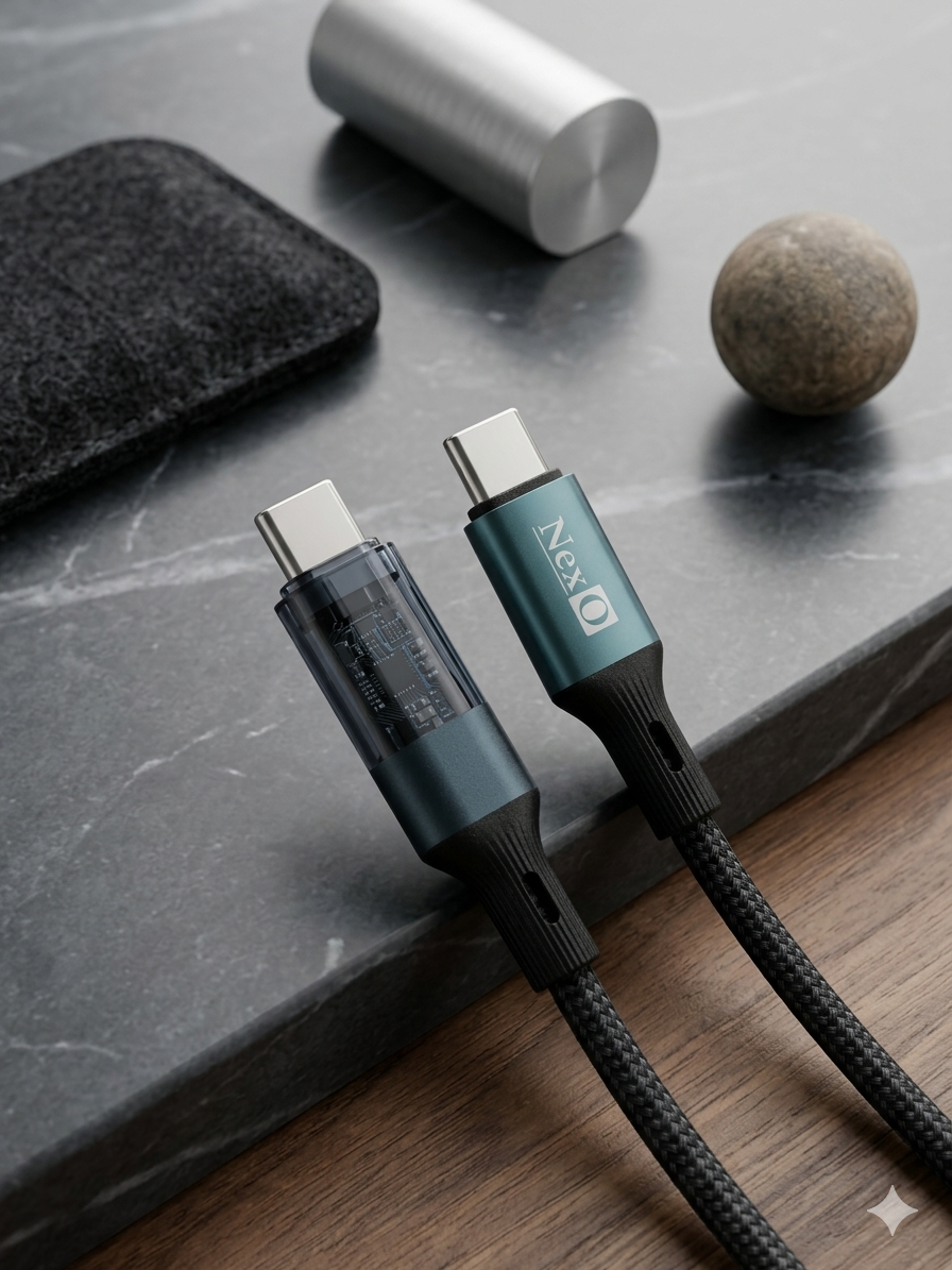 Nexo Re-149 USB (TYPE -C and Iphone) 120 W Data Cable
