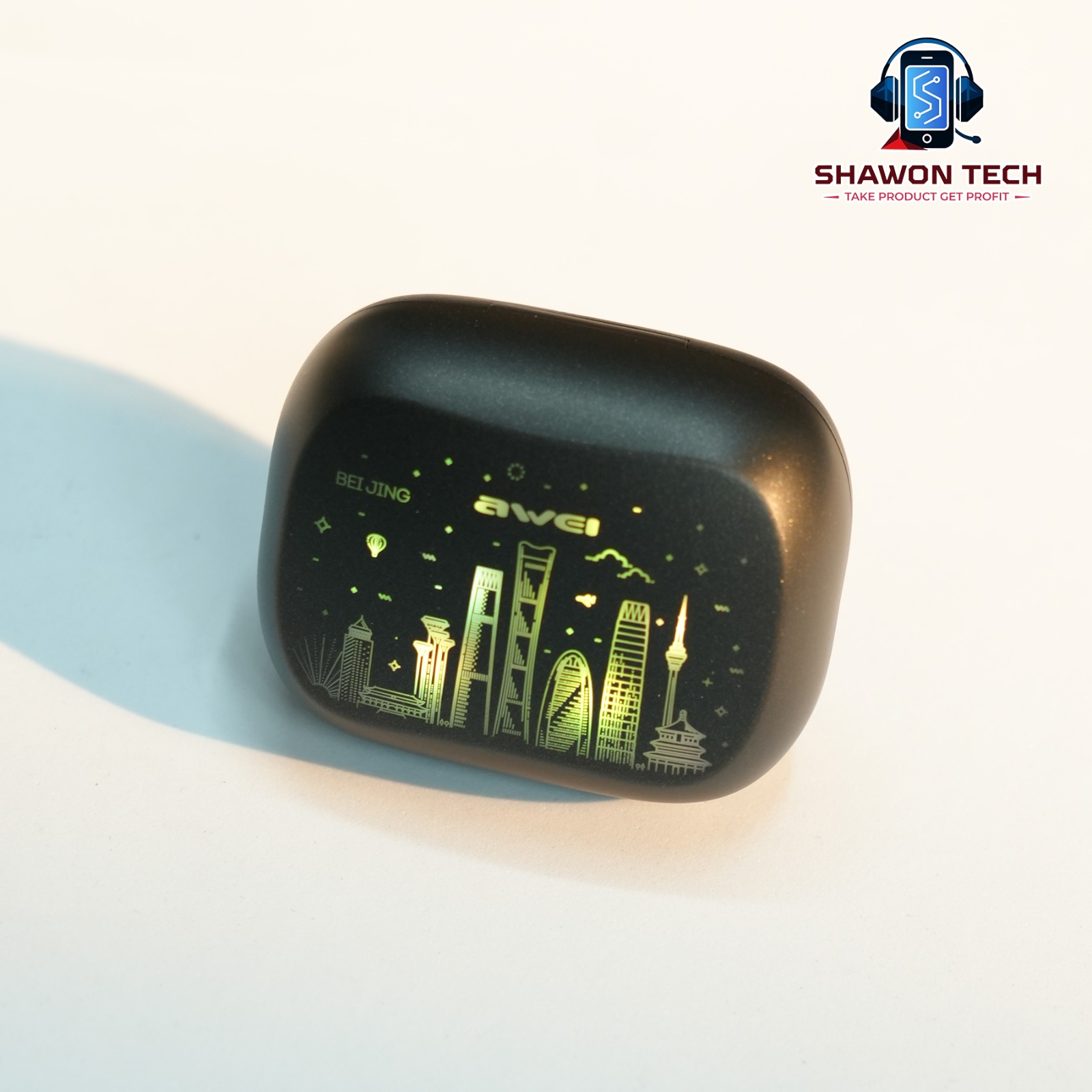 Awei T53 ANC Gaming TWS Earbuds – Bluetooth 6.0 with RGB Breathing Lights & Low Latency