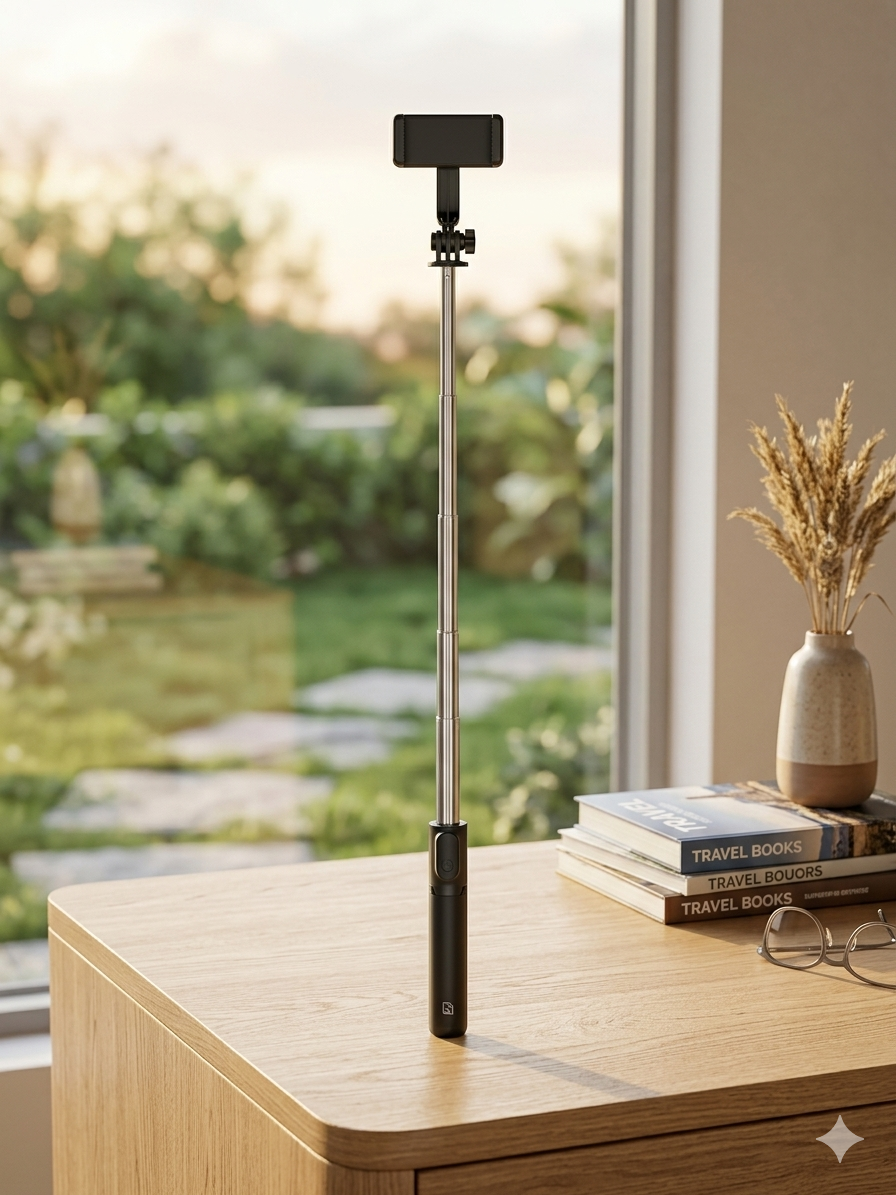 Q07 (100cm) Bluetooth Integrated Selfie Stick