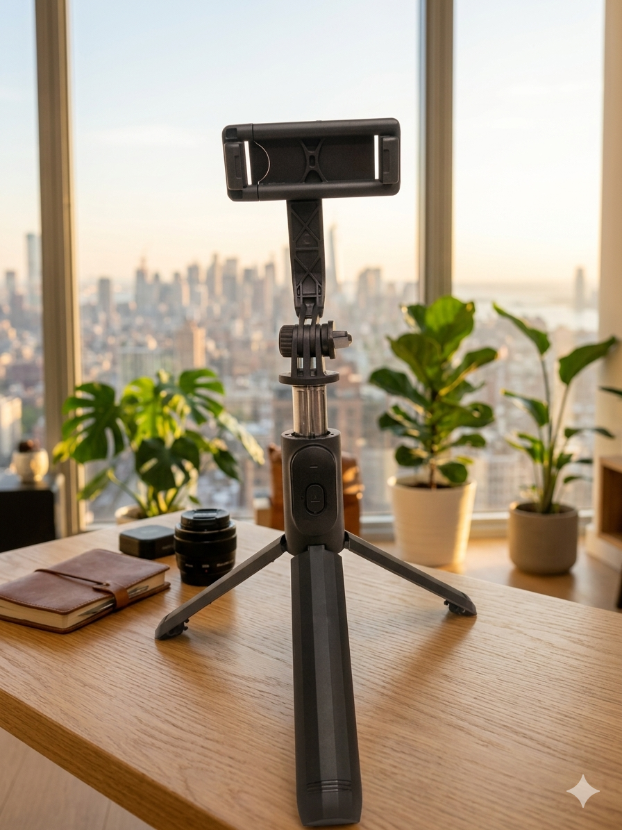 Q07 (100cm) Bluetooth Integrated Selfie Stick