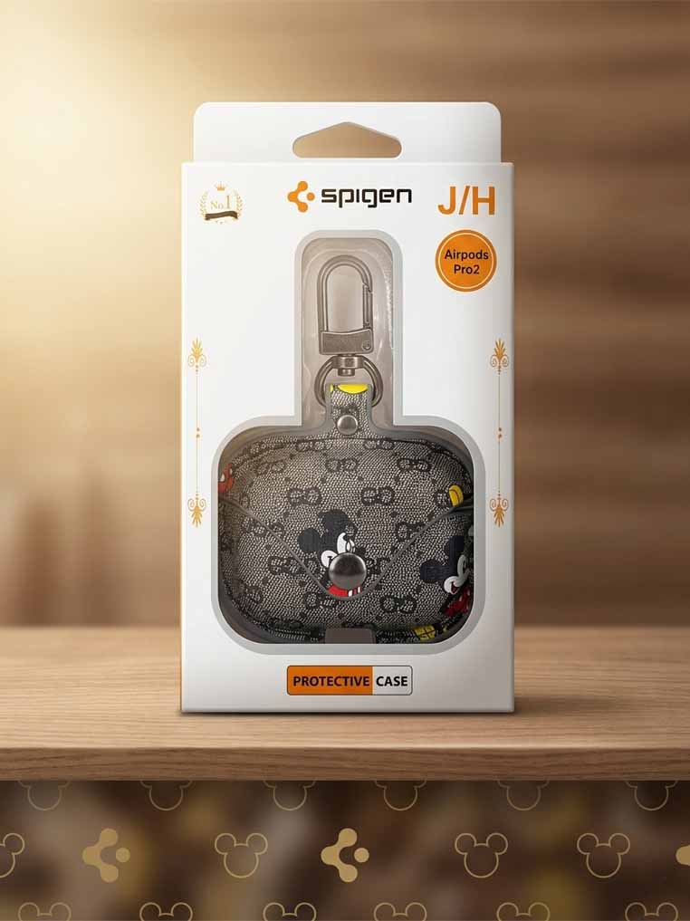 AirPods Pro Magnet Micky Mouse Case with Hook For apple Air Pods Pro