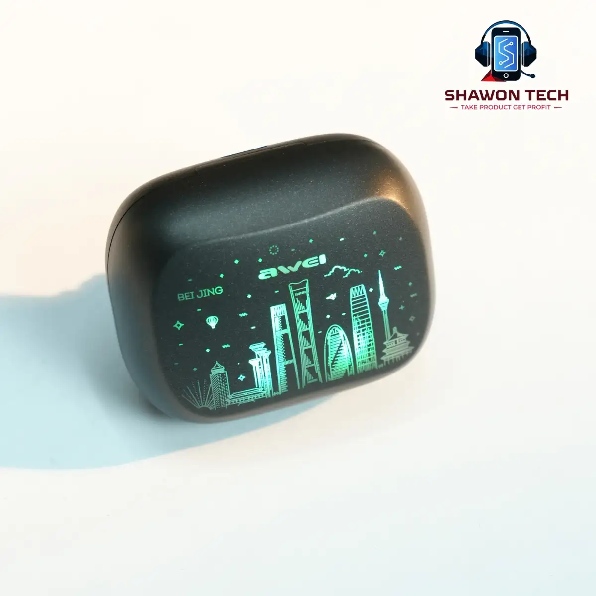 Awei T53 ANC Gaming TWS Earbuds – Bluetooth 6.0 with RGB Breathing Lights & Low Latency