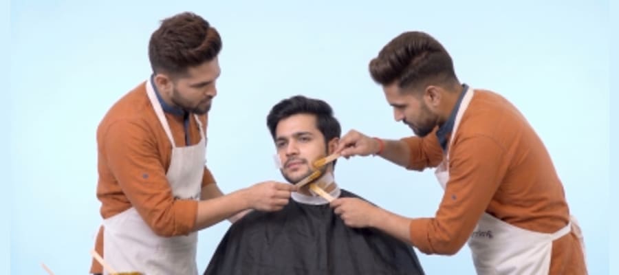 Beard Line (including Cheeks and Neckline)