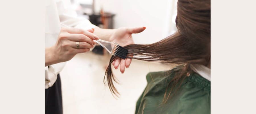 Shoulder Length Keratin Treatment