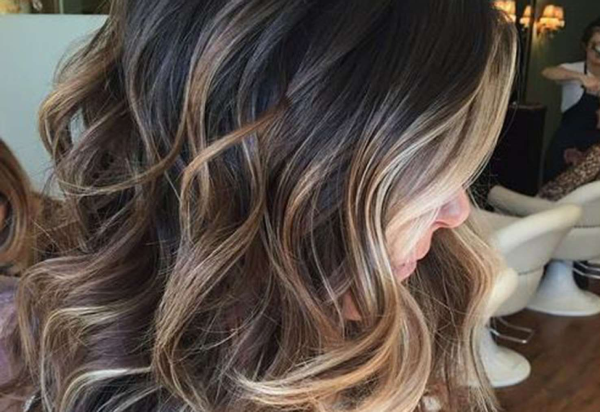 Shoulder Length Highlights