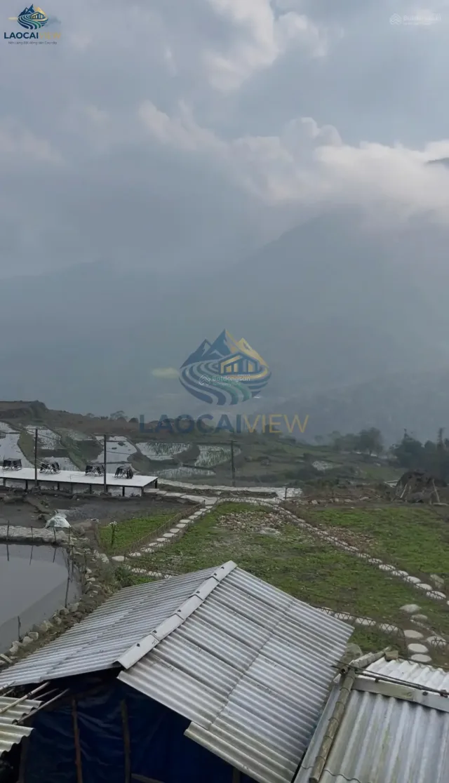 Đất 1.300m², mặt tiền 50m, view thung lũng Mường Hoa, pháp lý sổ đỏ, giá 4 triệu/m² - Tả Van, Sa Pa