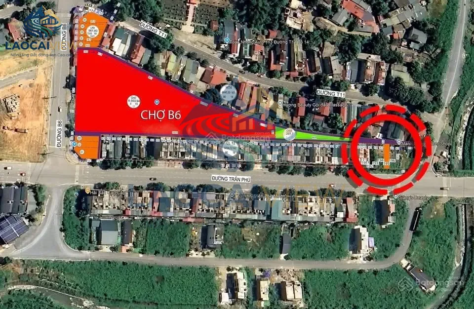 Đất nền Trần Phú, Lào Cai - 90m², Mặt tiền 4m, Hướng Tây Nam, Giá 2,9 tỷ - Cơ hội đầu tư sinh lời cao