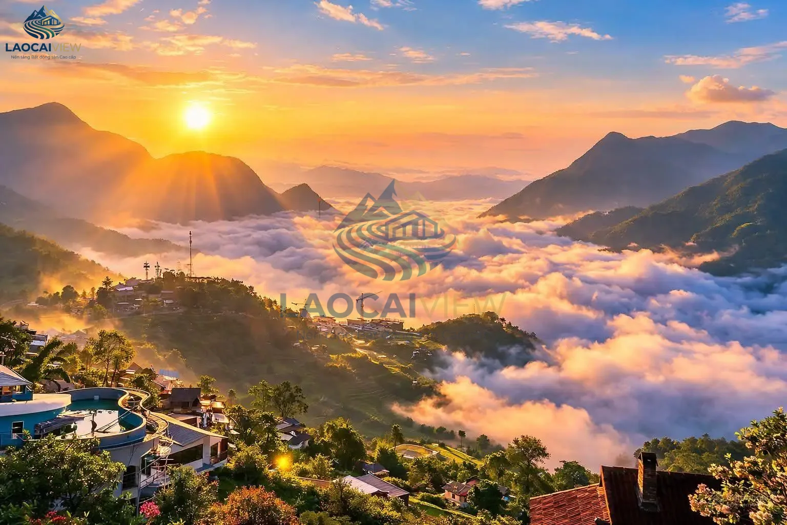 Đất kim cương 3.534m², mặt tiền 96m, view săn mây Mường Hoa, Sa Pa – Giá 46 tỷ, ngay Hầu Thào
