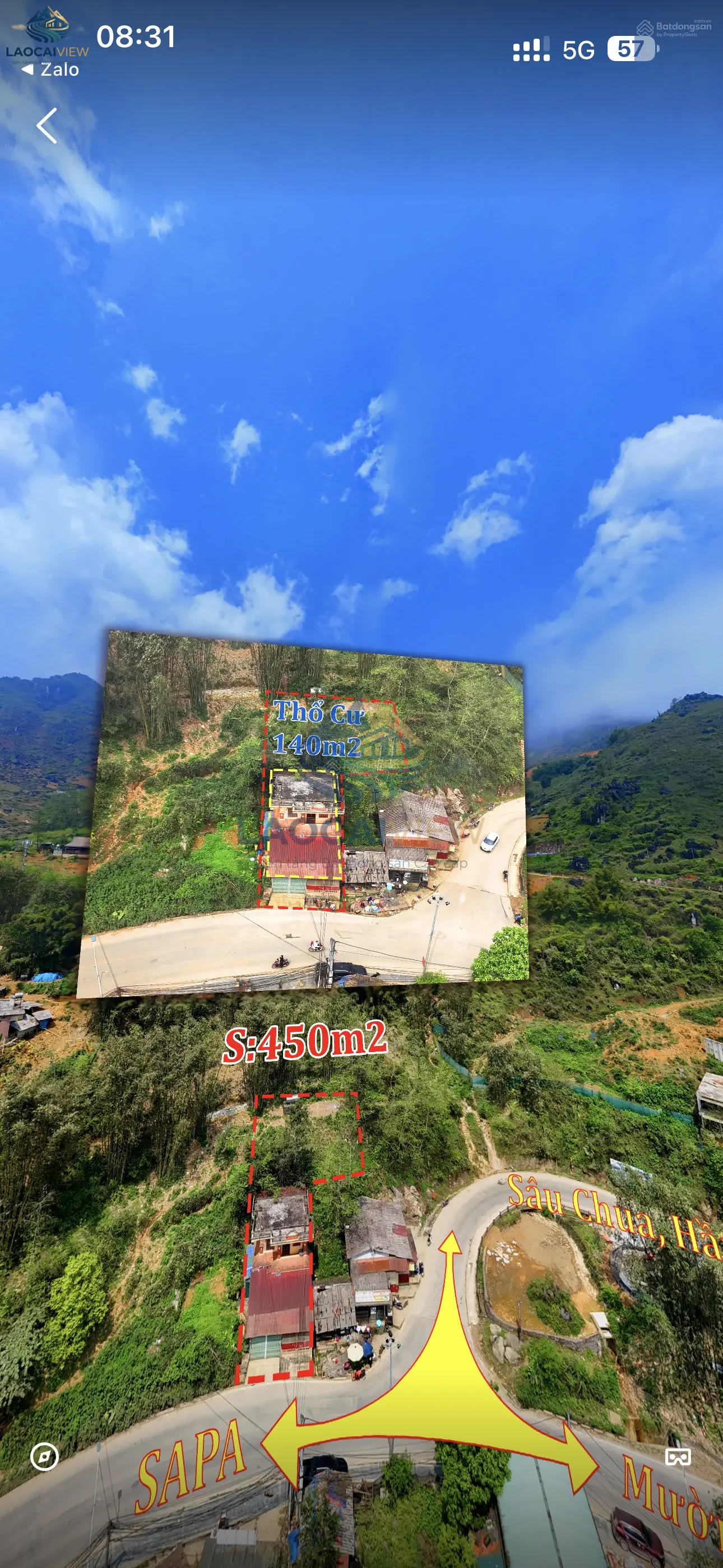 Lô đất 450m², mặt tiền 10,5m, ngay cổng Jade Hill Sapa – Giá 14 tỷ, vị trí đắc địa cho homestay & đầu tư