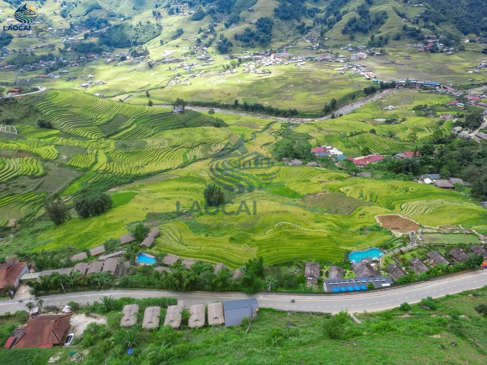 Đất Thung Lũng Mường Hoa, Lao Chải Tả Van – 2,491m², Mặt tiền 50m, Giá 5,5 triệu/m² – View Panorama Đỉnh, Đầu tư Homestay & Villa Sa Pa