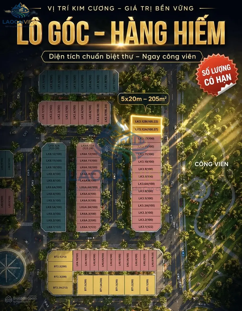 Đất nền Văn Phú Eden, Âu Cơ, Lào Cai – 205m², mặt tiền 10m, hướng Tây Nam, giá 4,9 tỷ – Vị trí đắc địa