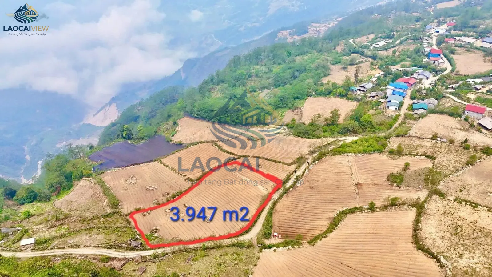 Bán đất 3.946m², mặt tiền 80m, hướng Tây, giá 3,5 tỷ – Đất nghỉ dưỡng Y Tý, Lào Cai