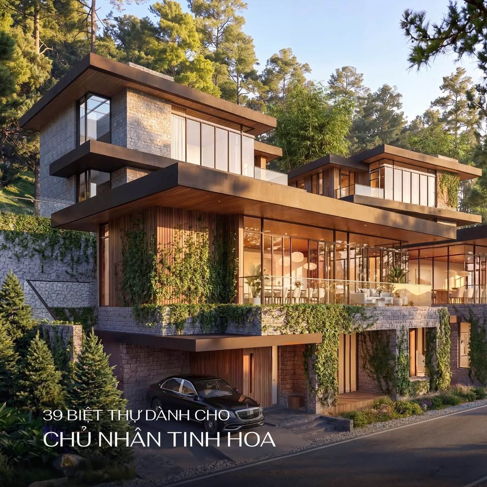 Phối cảnh thiết kế biệt thự nghỉ dưỡng sang trọng