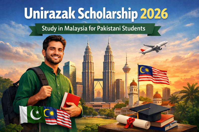 Unirazak Scholarship 2026: Study in Malaysia for Pakistani Students image banner